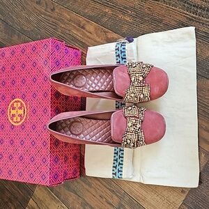 Tory Burch Carissa Jeweled-Bow Pums
